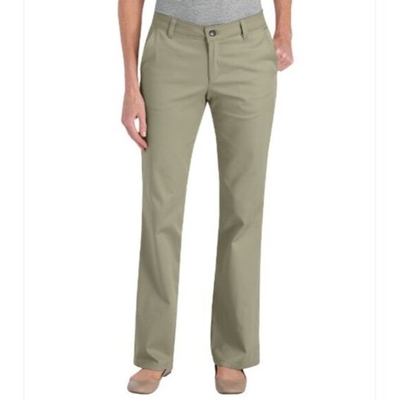 Dickies Durable Pants Womens Size 10 Tan Relaxed Fit Workwear - Picture 1 of 10